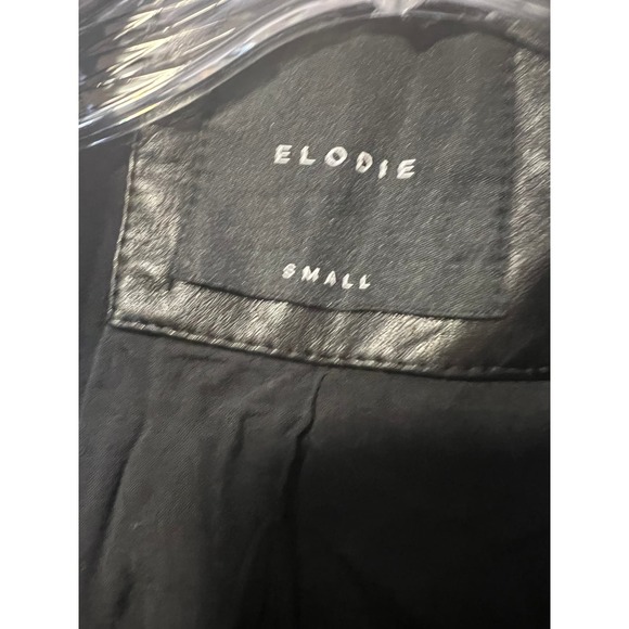 Elodie Vegan Leather Moto Jacket Black Size Small - Picture 5 of 7